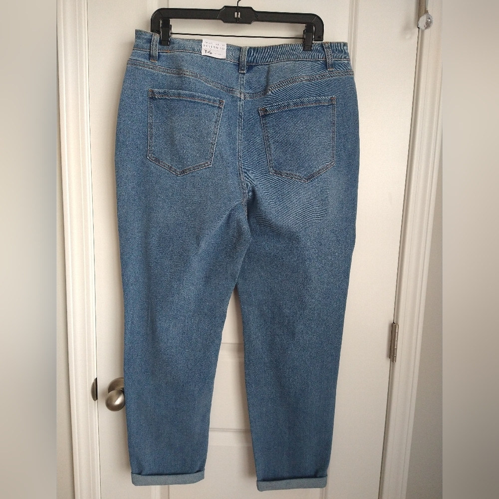 💙Lane Bryant Mid-Rise Signature Fit Boyfriend Blue Jeans Sz. 14💙 - Picture 2 of 11